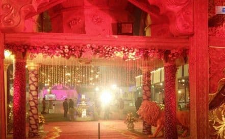 Hall + Lawn @ New Vasu Garden Chattarpur Photo Hall + Lawn @ New Vasu Garden Chattarpur AC Banquet Hall in Chattarpur